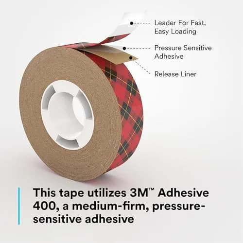 3M Scotch ATG Adhesive Transfer Tape 924 Clear 1/2 in x 36 yd (12.7 mm x 32.9 m) | Permanent Bond for Crafts & Displays thumbnail 4