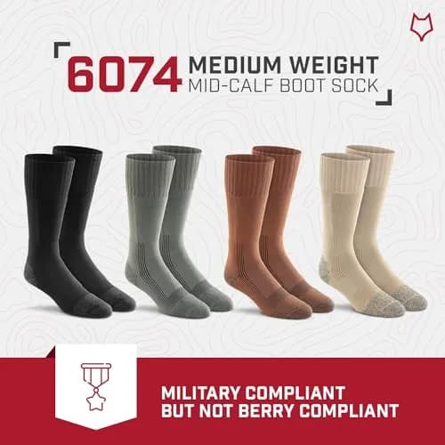 FOX RIVER Military Tactical Boot Socks | Mid-Calf | Wick Dry | Shock Absorption | Army Colors | X-Large thumbnail 4
