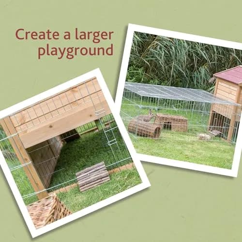 TRIXIE Enclosed Outdoor Run 34 cu. ft. | Heavy-Duty Galvanized Metal Pet Cage thumbnail 5