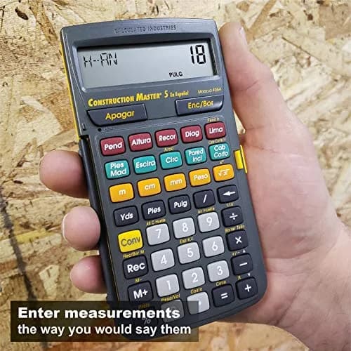Calculated Industries Construction Master 5 en Espanol | Spanish Construction Calculator thumbnail 6