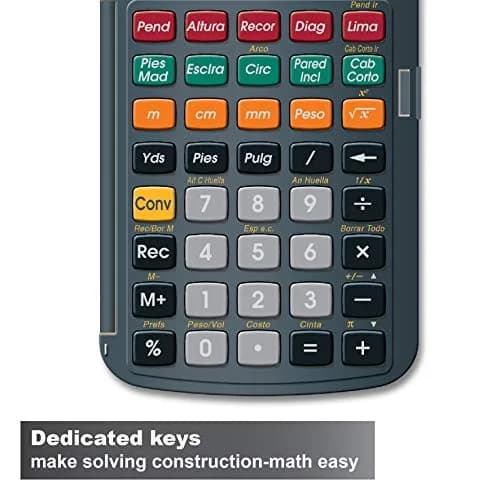 Calculated Industries Construction Master 5 en Espanol | Spanish Construction Calculator thumbnail 3