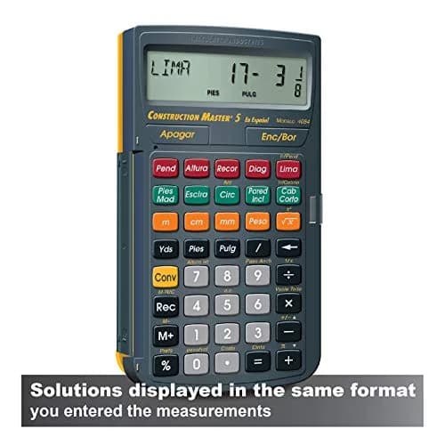 Calculated Industries Construction Master 5 en Espanol | Spanish Construction Calculator thumbnail 4