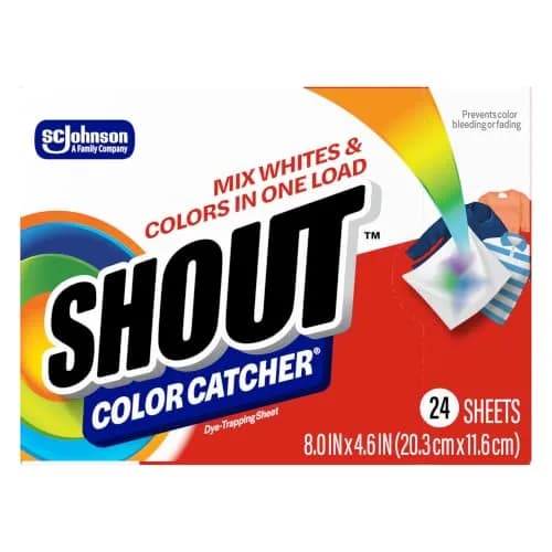 Shout Color Catcher Dye-Trapping Sheets 24 Count | Prevents Color Bleeding & Fading thumbnail 1