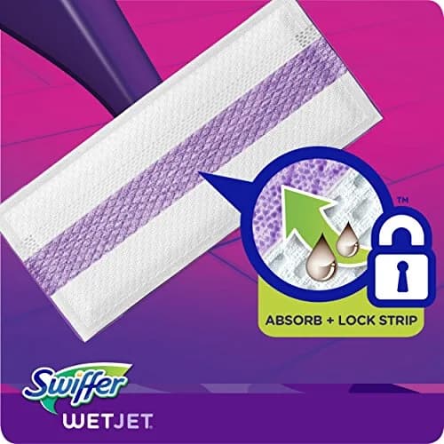 Swiffer WetJet Hardwood Floor Cleaner Pads 12 Count | Absorbs Dirt & Grime thumbnail 4