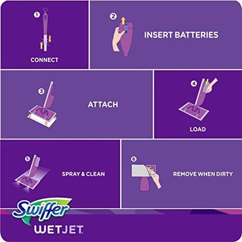 Swiffer WetJet Hardwood Floor Cleaner Pads 12 Count | Absorbs Dirt & Grime thumbnail 6