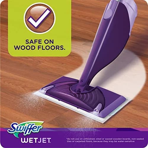Swiffer WetJet Hardwood Floor Cleaner Pads 12 Count | Absorbs Dirt & Grime thumbnail 7