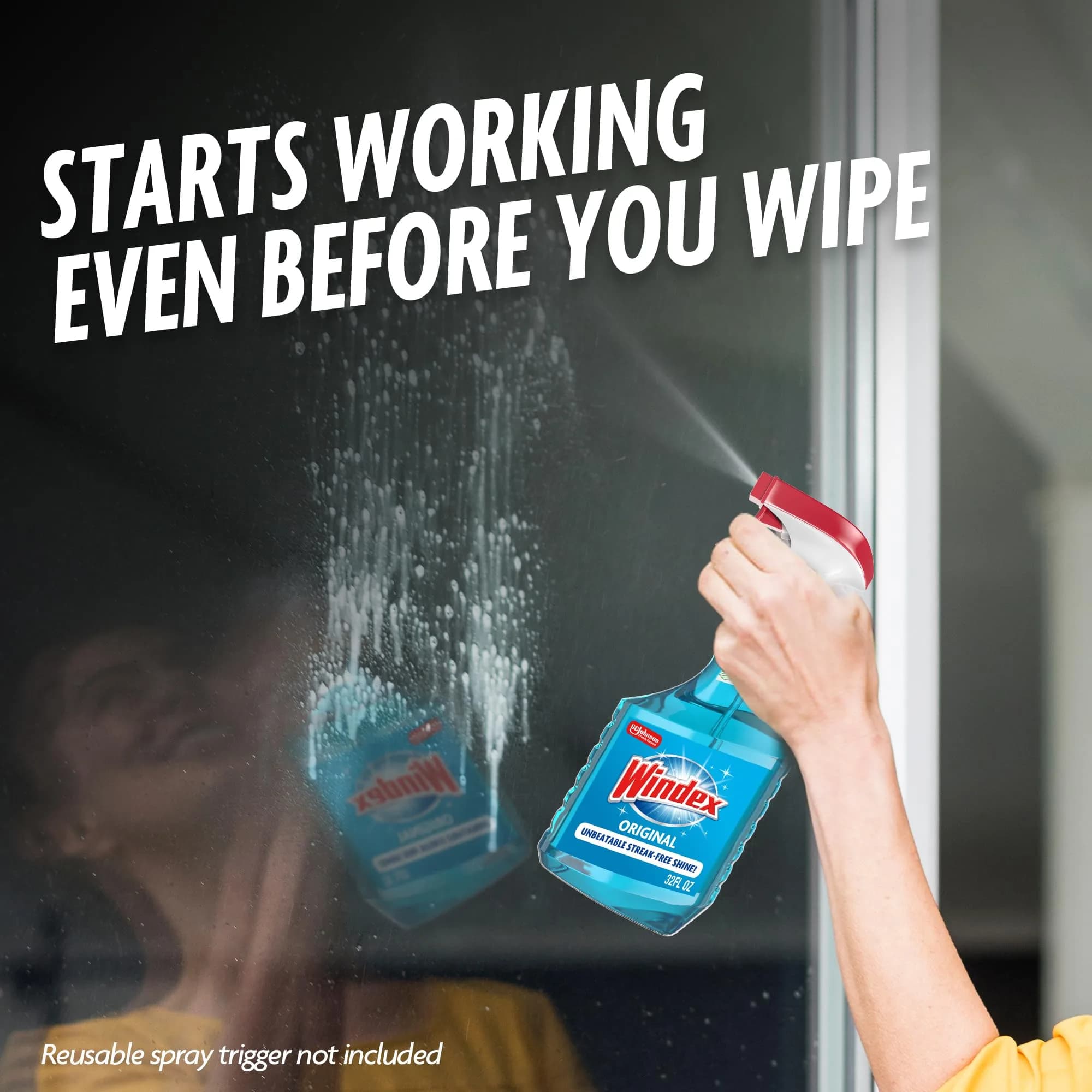 Windex Original Blue Glass and Window Cleaner Refill 2L (67.6 Fl Oz) | Streak-Free Shine for All Glass Surfaces - view 6