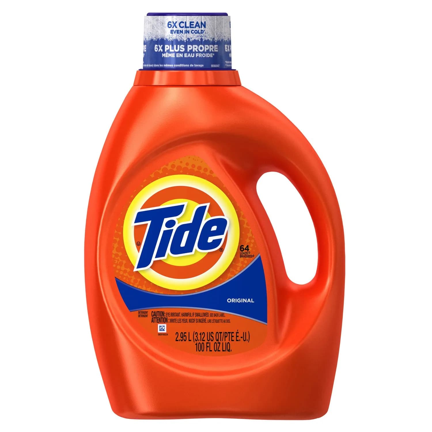 Tide Original Scent Liquid Laundry Detergent 1.56L (50 fl oz) | America's #1 Detergent for Tough Stains — Tide Original Scent Liquid Laundry Detergent, 100 Fl Oz (Packaging May Vary)