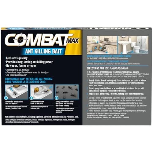Combat Max Ant Killing Bait Stations, 6 Count | Targets Queen, Larvae & Entire Colony thumbnail 6
