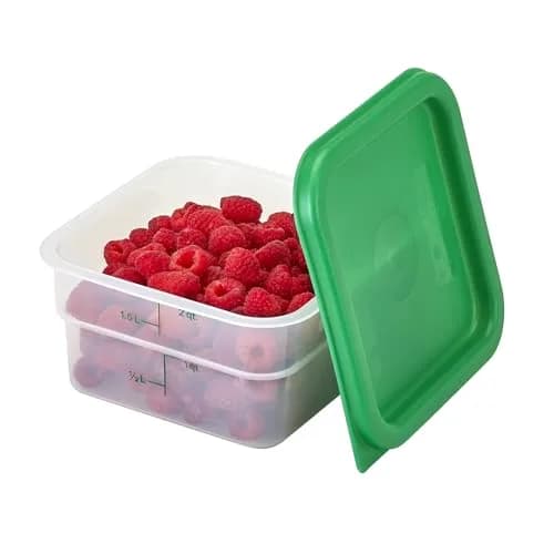 Cambro Classic Series Square Food Storage Container 1.9L (2 QT) | Airtight Polypropylene for Kitchen Pantry thumbnail 2