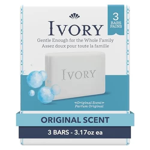 Ivory Gentle Bar Soap Original Scent 95g (3.17 oz) | Dermatologist Tested & 99.44% Pure thumbnail 1