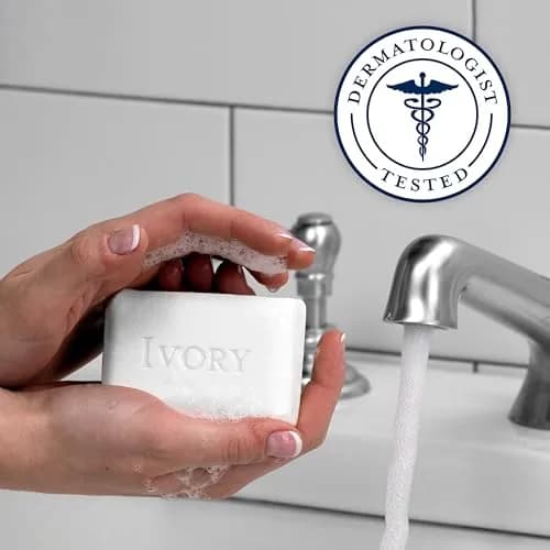 Ivory Gentle Bar Soap Original Scent 95g (3.17 oz) | Dermatologist Tested & 99.44% Pure thumbnail 3