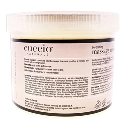 Cuccio Hydrating Massage Creme Milk & Honey 769ml (26 Fl Oz) | Non-Oily, Ultra-Hydrating Body Moisturizer thumbnail 2