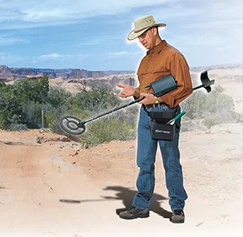 Bounty Hunter Quick Silver Metal Detector with Pinpointer | 8" Waterproof Coil, LCD Display, 1.9 lbs thumbnail 5