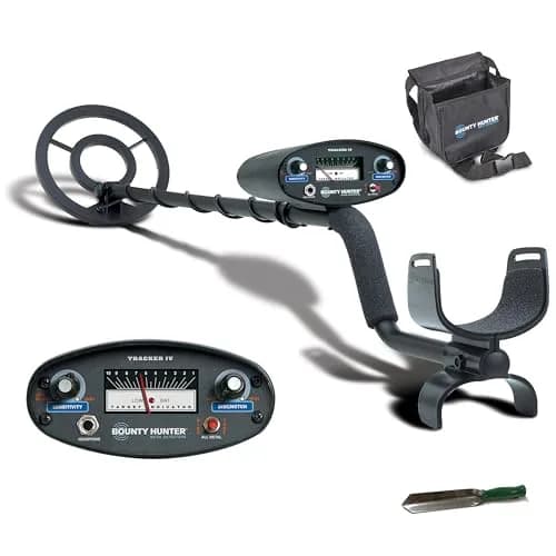 Bounty Hunter Tracker IV Metal Detector with 8" Waterproof Coil & Digger | 2.6 lbs Lightweight thumbnail 1