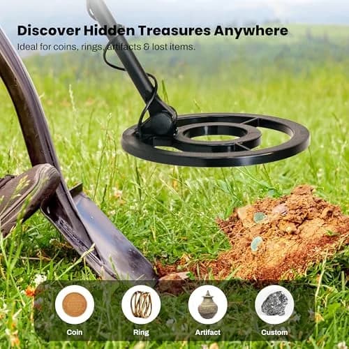 Bounty Hunter Tracker IV Metal Detector with 8" Waterproof Coil & Digger | 2.6 lbs Lightweight thumbnail 7