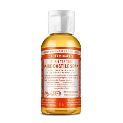 Dr. Bronner's Pure-Castile Liquid Soap Lavender 236ml (8 Fl Oz) | Gentle Face, Body, Baby & Sensitive Skin Cleanser — 2 Fl Oz
