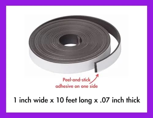 Dowling Magnets Adhesive Magnet Strip 1"W x 10' | Flexible magnetic strip for crafts & organization thumbnail 4
