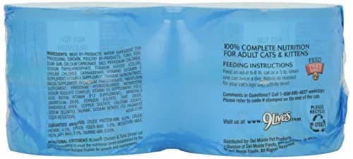 9Lives Cat Food Chicken & Tuna Dinner 5.5 oz | Complete Nutrition for Cats & Kittens thumbnail 2
