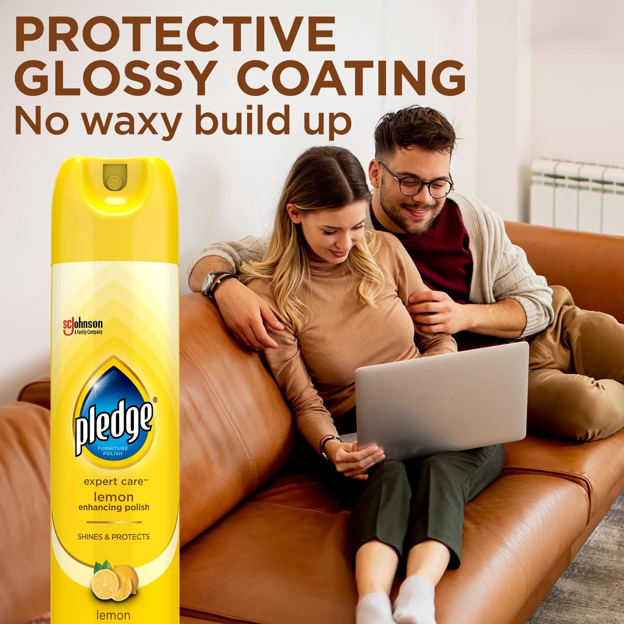 Pledge Expert Care Lemon Enhancing Furniture Polish 275ml (9.7 oz) | Cleans & Protects Sealed Surfaces - view 5