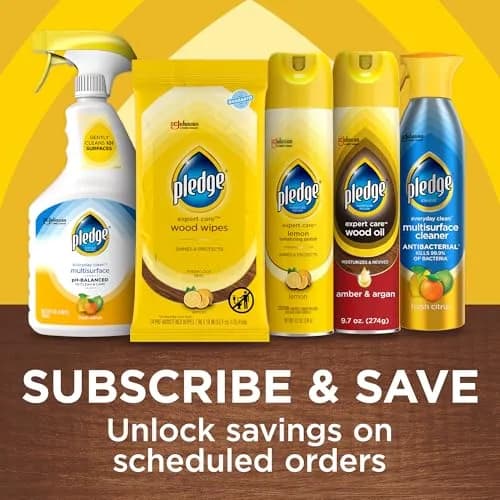 Pledge Expert Care Lemon Enhancing Furniture Polish 275ml (9.7 oz) | Cleans & Protects Sealed Surfaces thumbnail 8