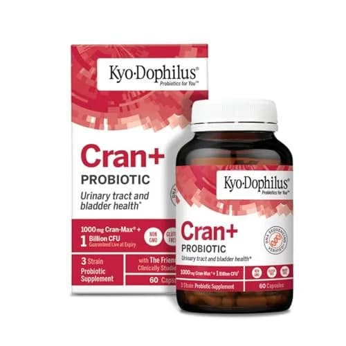 Kyolic Kyo-Dophilus Cran+ Probiotic 60 Capsules | Urinary Tract, Digestive and Bladder Health Support thumbnail 1