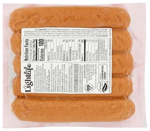 Lightlife Jumbo Smart Dogs 13.5 OZ | Plant-Based Vegan Hot Dogs, Perfect for Barbecues & Quick Lunches thumbnail 2