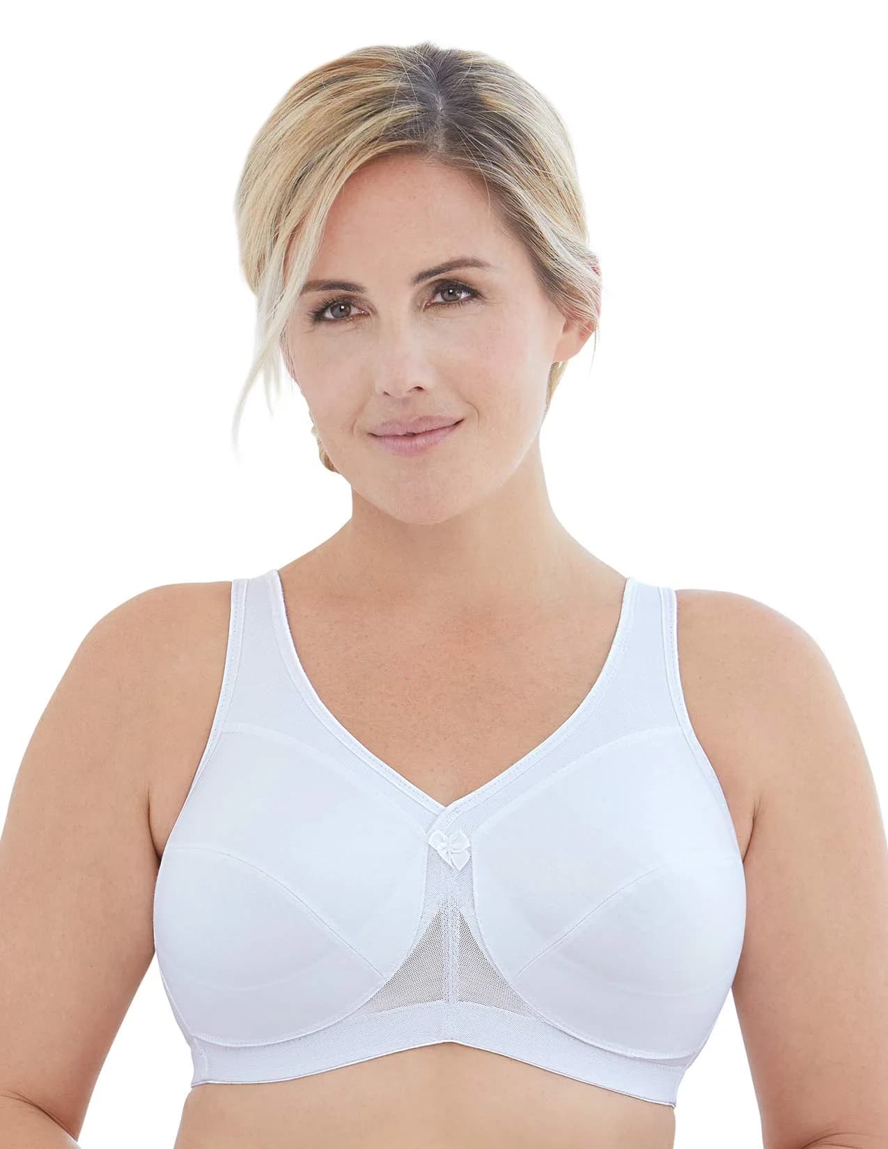 Glamorise Women's Plus Size MagicLift Active Support Bra Wirefree 44G | Cotton & Support for Curvy Women thumbnail 2