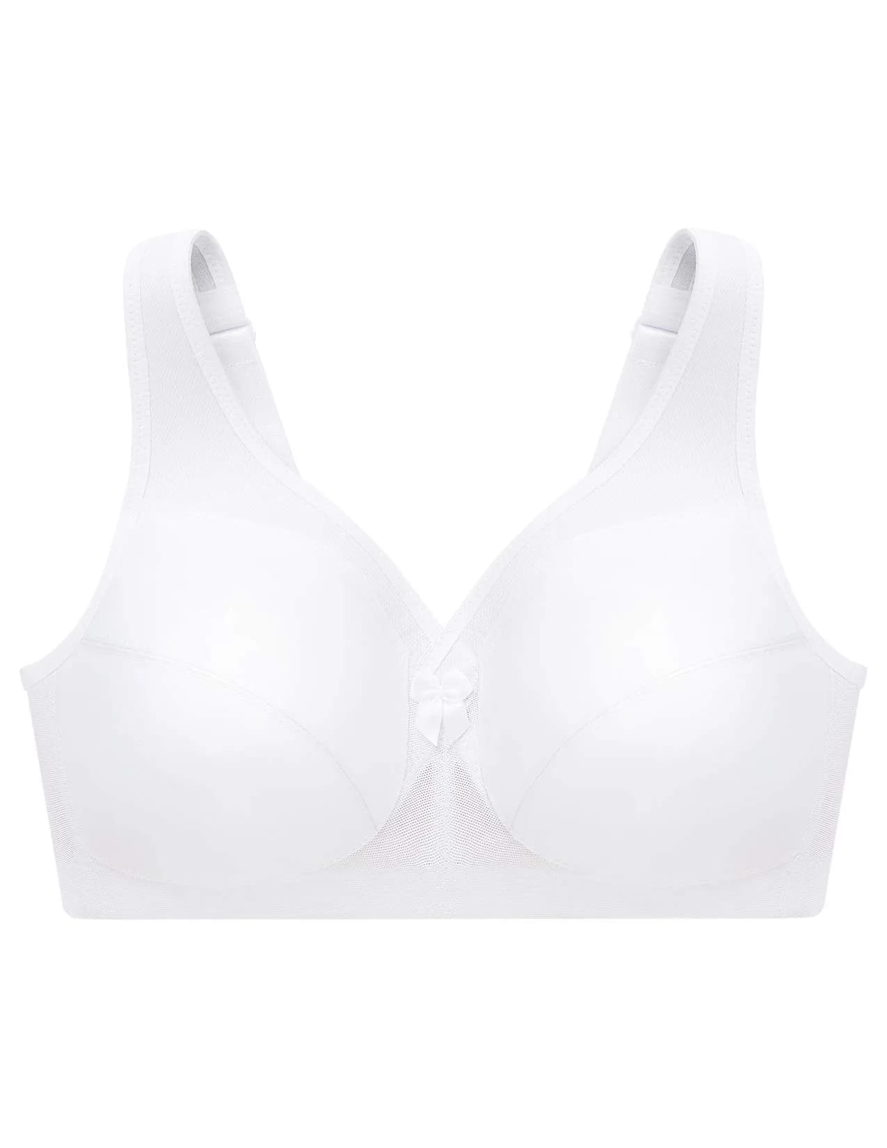 Glamorise Women's Plus Size MagicLift Active Support Bra Wirefree 44G | Cotton & Support for Curvy Women thumbnail 3