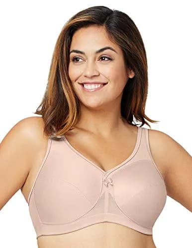 Glamorise Plus Size Support Bra Wirefree 38DD | All-Day Comfort & Support thumbnail 2