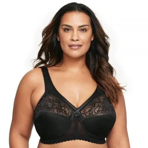 Glamorise Plus Size MagicLift Original Support Bra Wirefree 42D | Wire-Free Lift & Comfort thumbnail 8