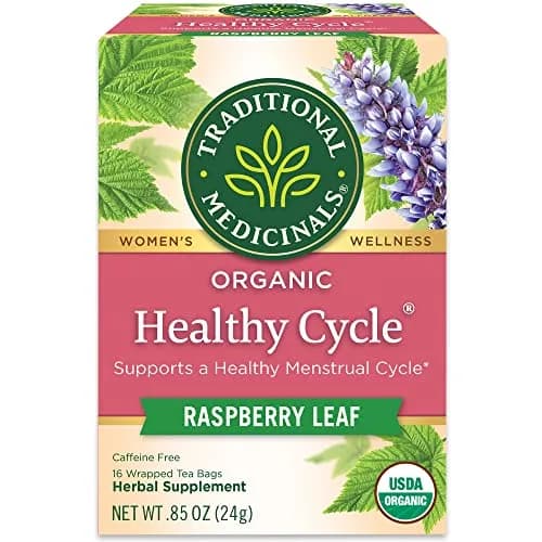 Traditional Medicinals Organic Healthy Cycle Herbal Tea 16 Tea Bags | Supports Healthy Menstrual Cycles thumbnail 1