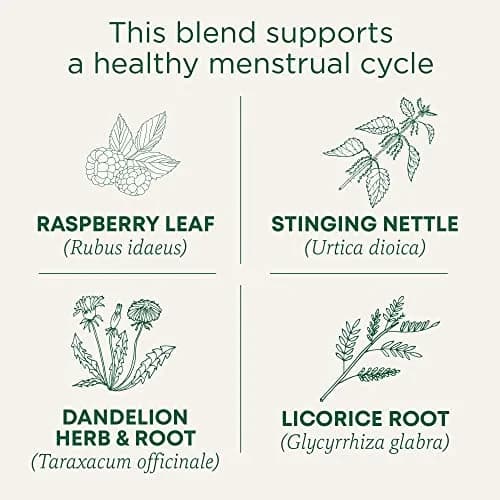Traditional Medicinals Organic Healthy Cycle Herbal Tea 16 Tea Bags | Supports Healthy Menstrual Cycles thumbnail 2