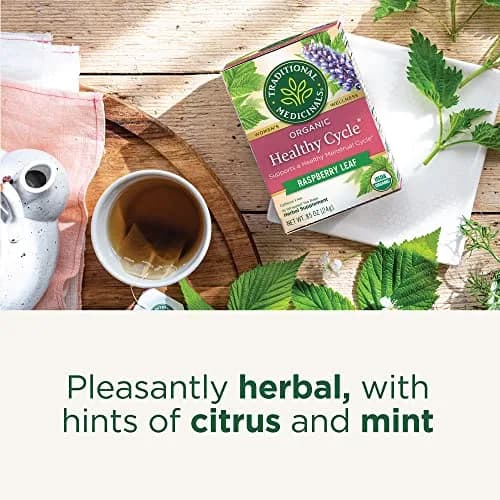 Traditional Medicinals Organic Healthy Cycle Herbal Tea 16 Tea Bags | Supports Healthy Menstrual Cycles thumbnail 3
