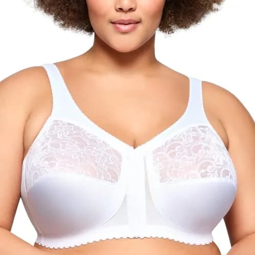 Glamorise Women's Plus Size MagicLift Front-Closure Wirefree Support Bra #1200 | Support & Comfort for Curvy Women thumbnail 1
