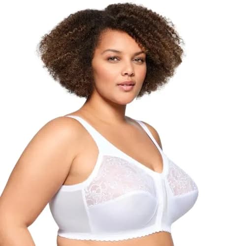 Glamorise Women's Plus Size MagicLift Front-Closure Wirefree Support Bra #1200 | Support & Comfort for Curvy Women thumbnail 7