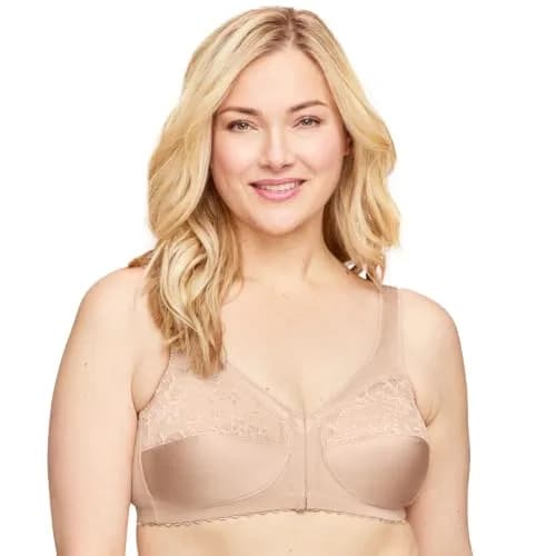 Glamorise Full Figure Plus Size MagicLift Front-Closure Support Bra Wirefree Blush | Support & Comfort for Curvy Women thumbnail 8
