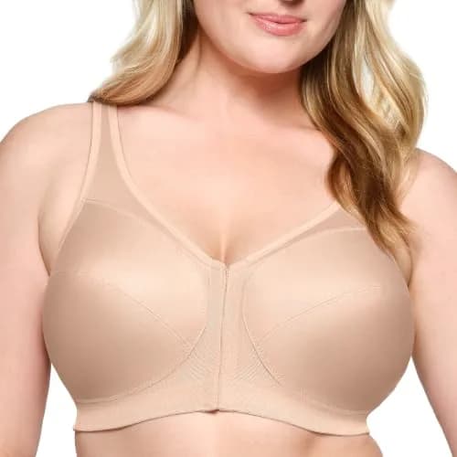 Glamorise Posture Back Front-Closure Full Figure Plus Size MagicLift Bra Wirefree 52H | Support & Posture thumbnail 1