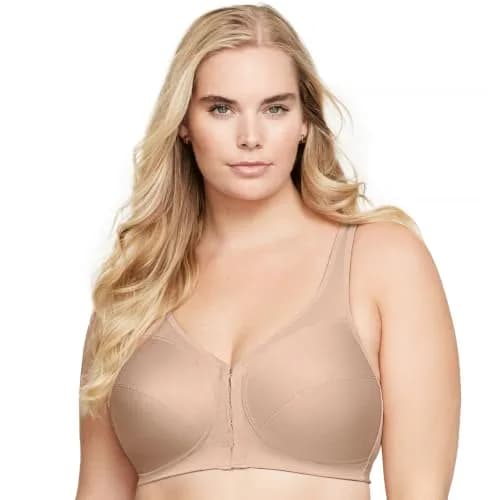 Glamorise Posture Back Front-Closure Full Figure Plus Size MagicLift Bra Wirefree 52H | Support & Posture thumbnail 8
