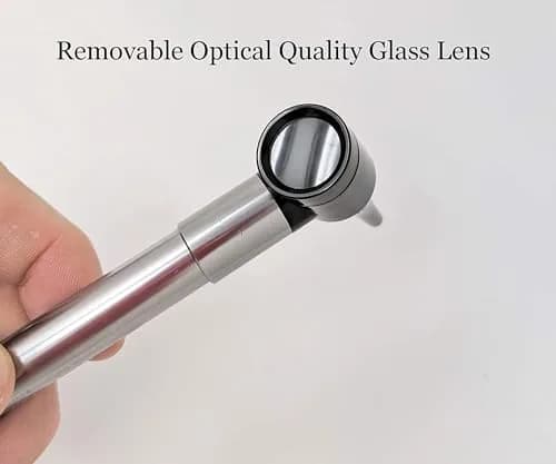 Dr Mom Pocket Veterinary LED Otoscope with 4X Optics | Includes 2 Reusable Specula & Ear Mite Info Sheet thumbnail 3