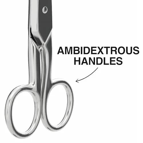 Klein Tools 2100-7 Electrician Scissors 5.25-Inch Nickel-Plated | Heavy-Duty USA Craftsmanship thumbnail 3