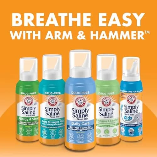 Simply Saline Nasal Care Daily Mist 1.6oz | Gentle, Drug-Free Relief for Congestion & Dryness thumbnail 9