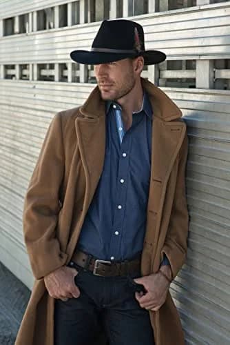 Scala Outback Hat for Men, Wool Felt Sun Hat, Wide Brim UV Protection | Classic Western Style thumbnail 5