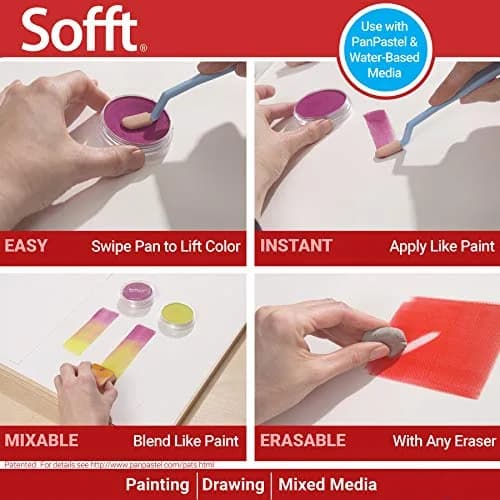PanPastel Artist Tools Round Sponges Pack of 4 | Versatile, Reusable Artist's Quality thumbnail 4