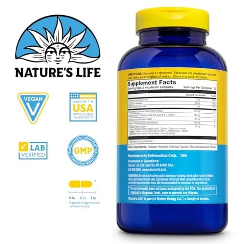 Nature's Life Prostate Maintain 250 Vegetarian Capsules (250 Count) | Men's Health & Prostate Support thumbnail 2