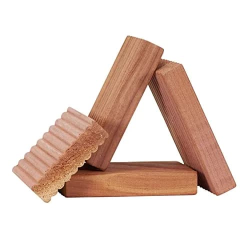 Household Essentials Cedar Blocks 4-Piece Pack | Natural Cedar Scent for Wardrobes & Drawers thumbnail 1