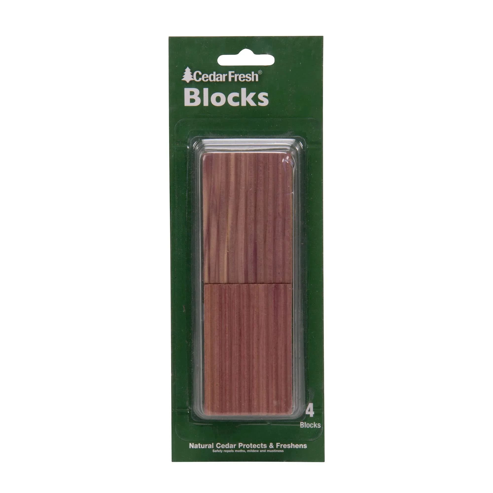 Household Essentials 4-Piece Cedar Fresh Cedar Blocks, Milled Sides for Potency thumbnail 4