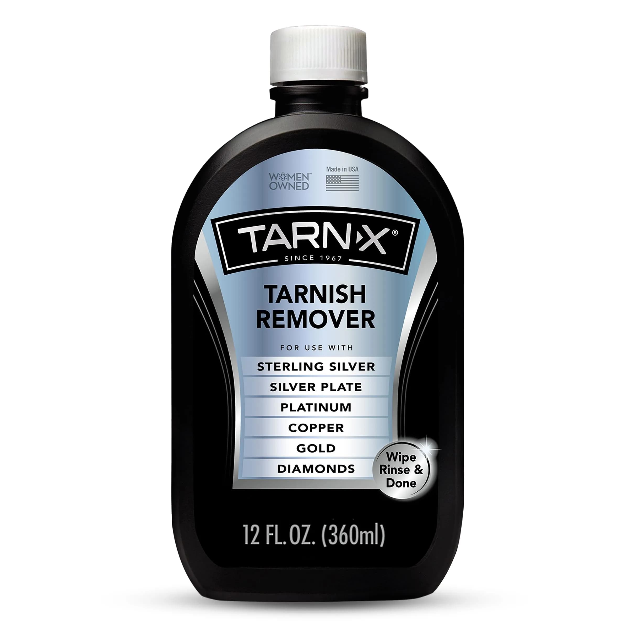 Tarn-X Tarnish Remover 12 Fl Oz | Instantly Restores Silver & Gold Shine — 12 Fl Oz