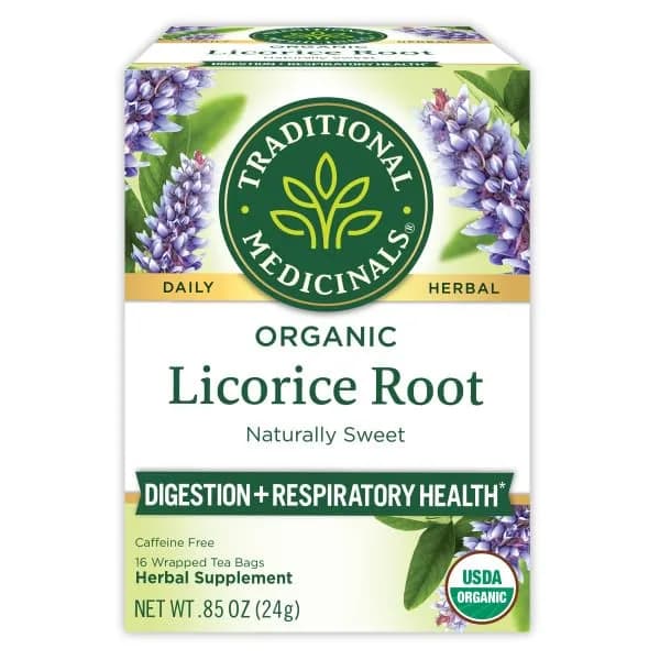 Traditional Medicinals Organic Licorice Root Tea 16 Tea Bags | Soothes Digestion & Supports Respiratory Health thumbnail 5