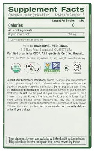 Traditional Medicinals Organic Licorice Root Tea 16 Tea Bags | Soothes Digestion & Supports Respiratory Health thumbnail 9